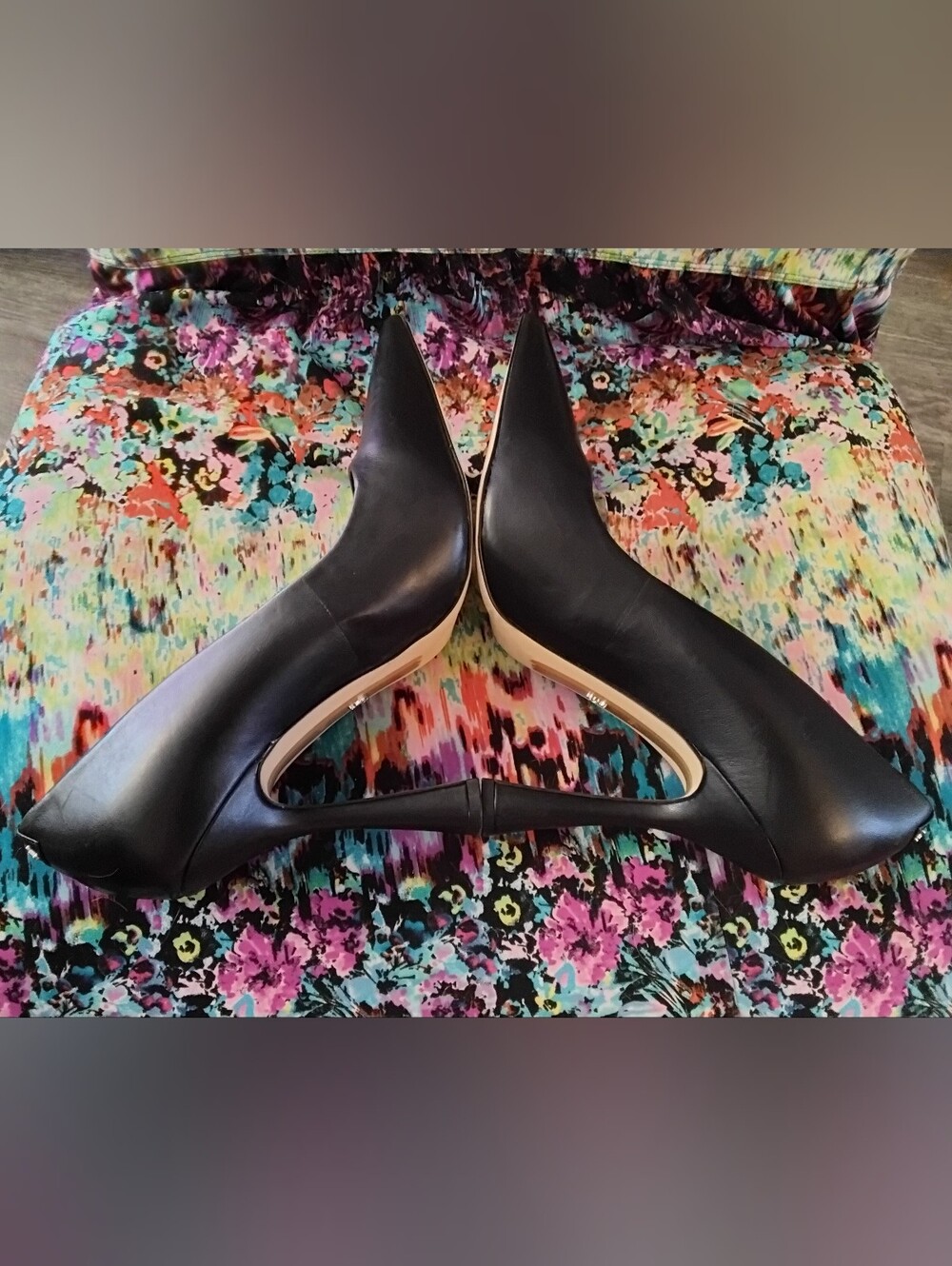 Sam Edelman Pointed Toe Black Women's Size 9.5 9 1/2 4.5 Inch Heels
